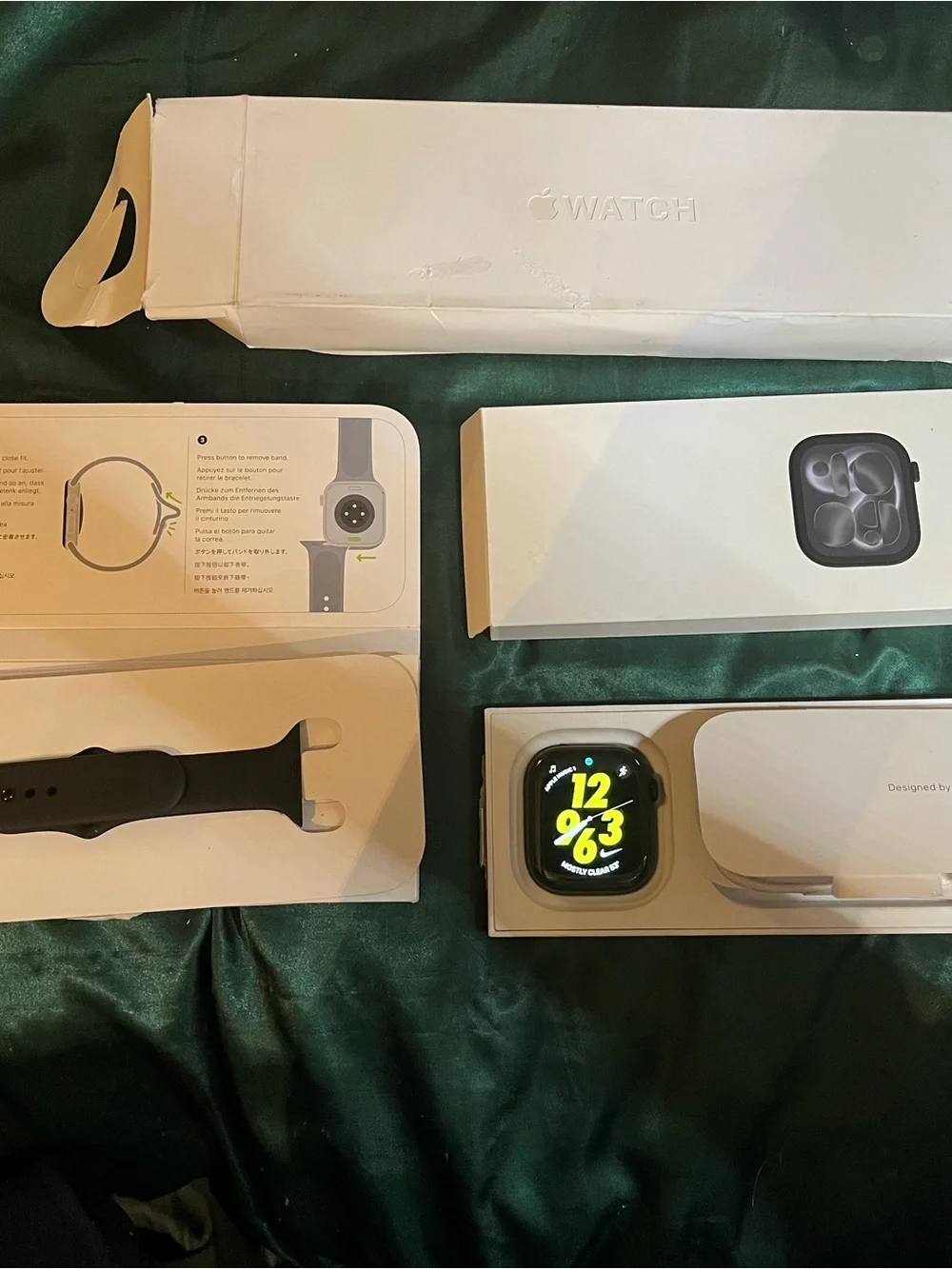 Apple Watch 11 series GPS 46mm with Space black Case and Black Sport Band